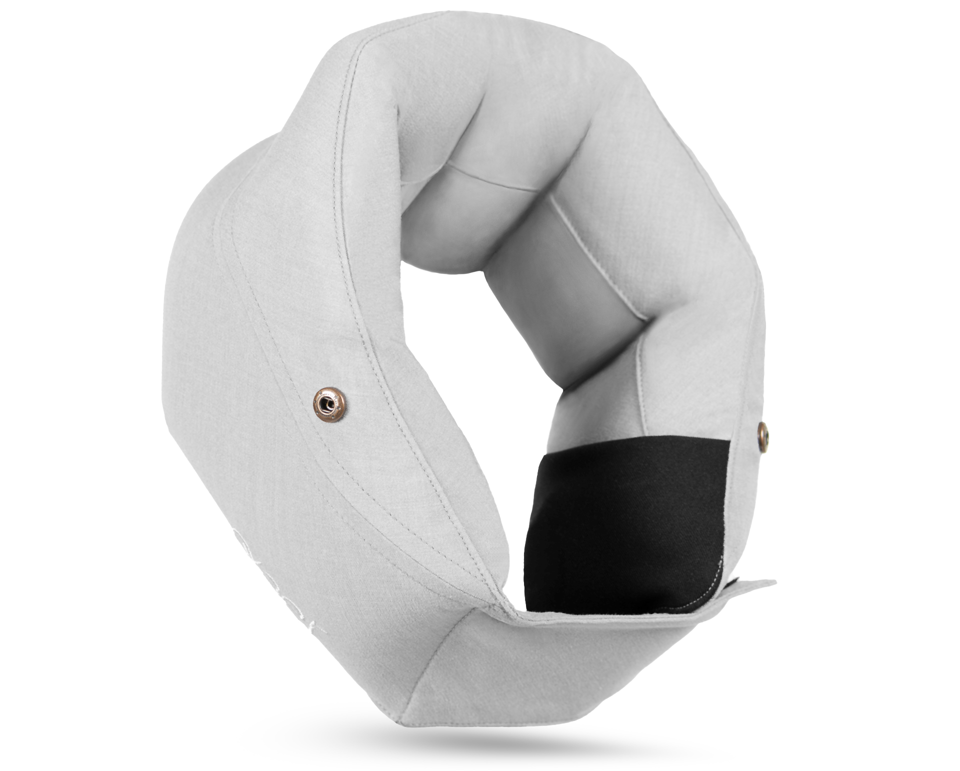 Ovaer hoodie neck pillow Misty gray Ovaer Neck Pillows & Travel Gear